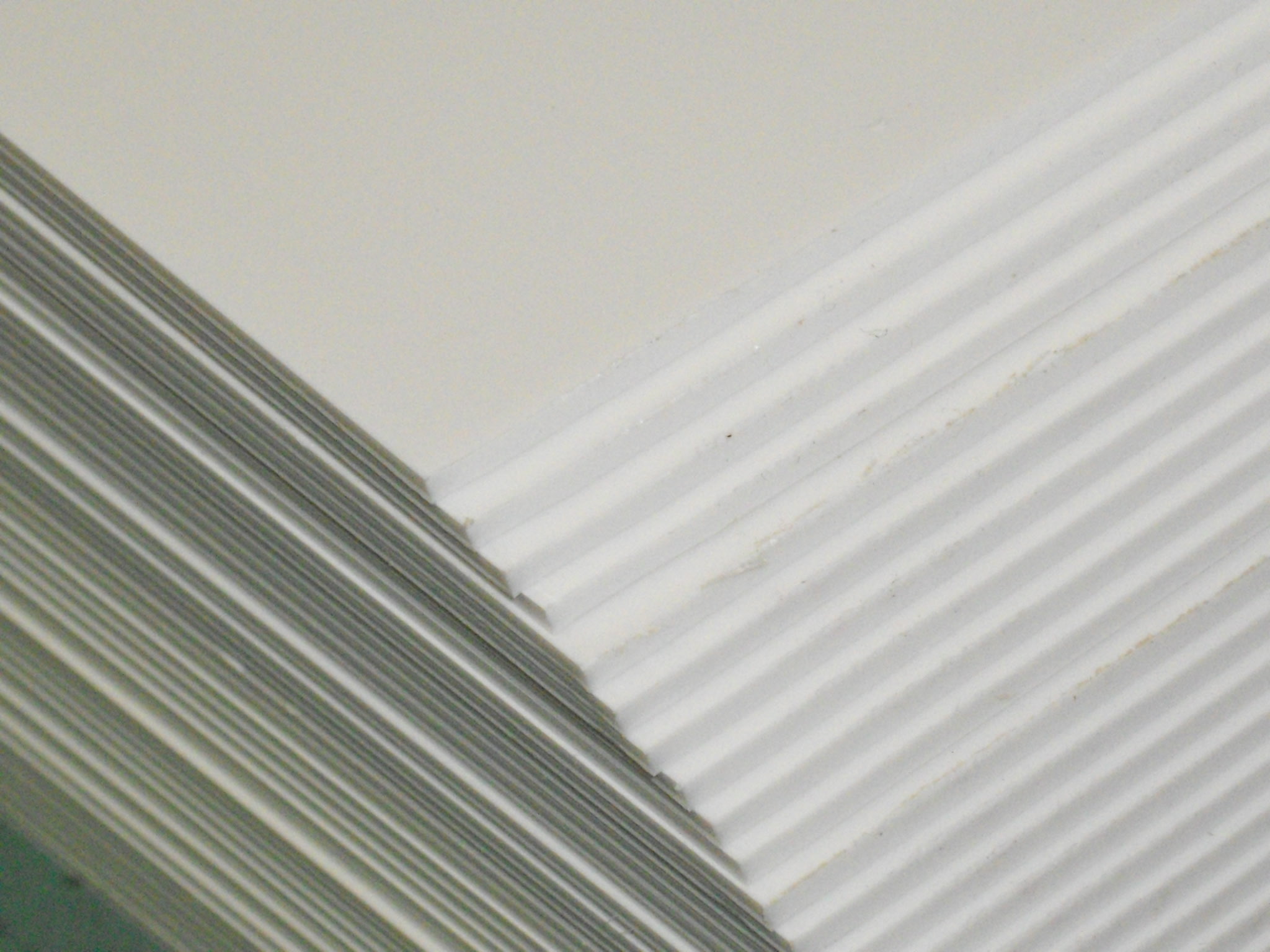 Polystyrene plates white , matt 0,5mm